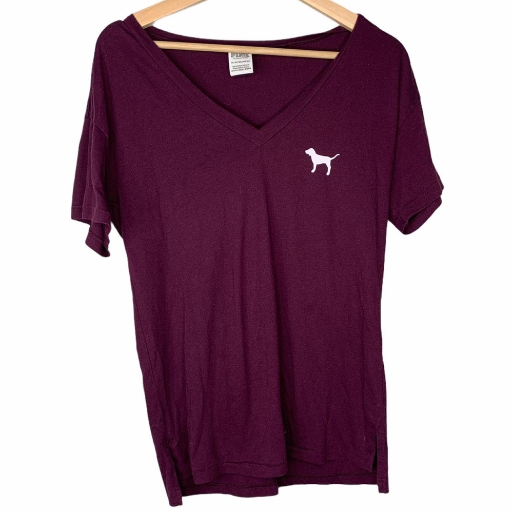 Pink burgundy shirt